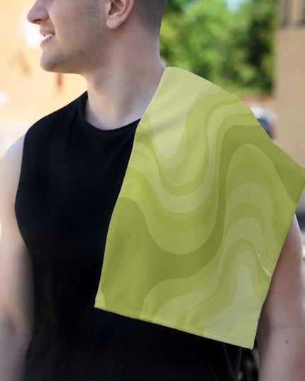 Lemon Wavey Rally Towel, 11" x 18"