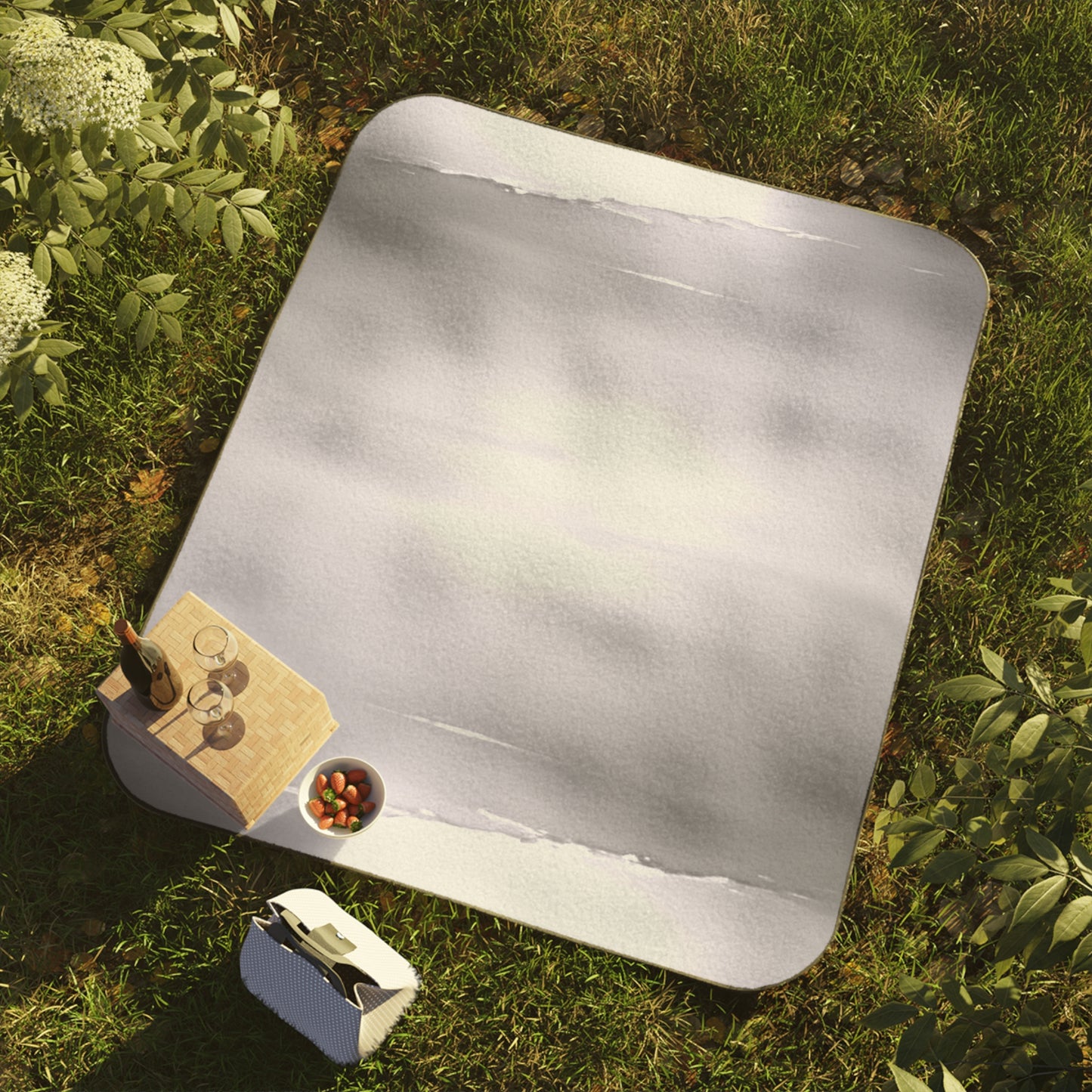 Sephia Sea Dark Fog 61" × 51" Picnic Blanket