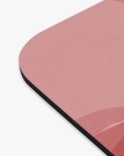 Power Red Wavey Mouse Pad, 9" x 8" Rectangle