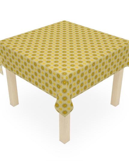 Lemongrass Star-crossed Bodies Tablecloth, 55" x 55"