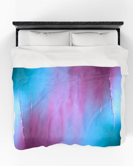 Wine Sea Blue Fog Velveteen Plush Blanket, 60" x 80"