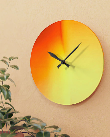Phoenix Fade Acrylic Wall Clock, Round or Square, 10.75" x 10.75"