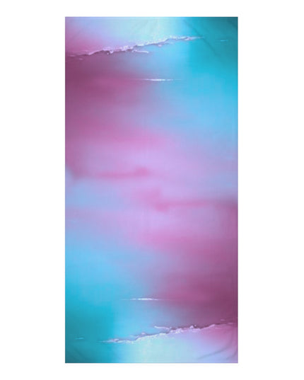 Wine Sea Blue Fog 30" x 60" Mink-Cotton Towel (50% polyester, 50% cotton)