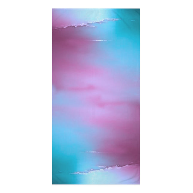 Wine Sea Blue Fog 30" x 60" Mink-Cotton Towel (50% polyester, 50% cotton)