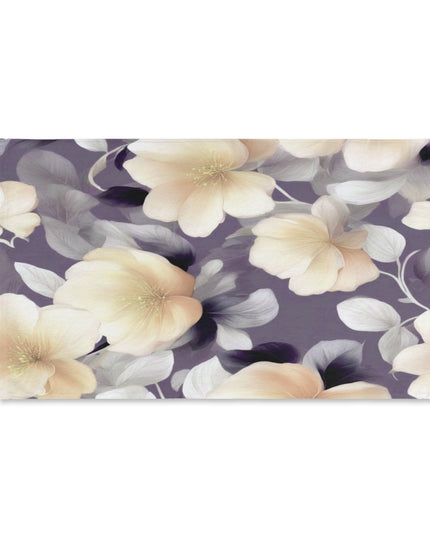 White Blush Floral Bunch Hand Towel, 16" x 28"