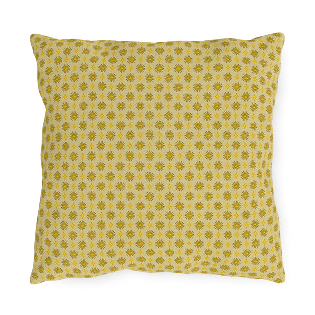 Lemongrass Star-crossed Bodies 16" x 16" Outdoor Pillow