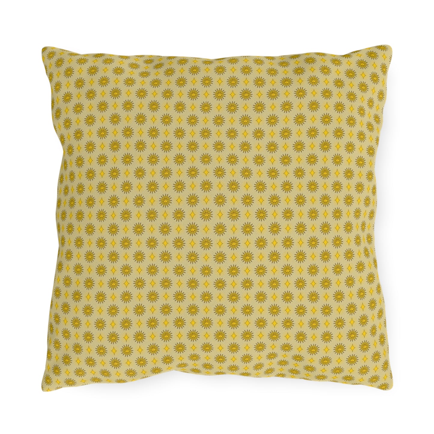 Lemongrass Star-crossed Bodies 16" x 16" Outdoor Pillow