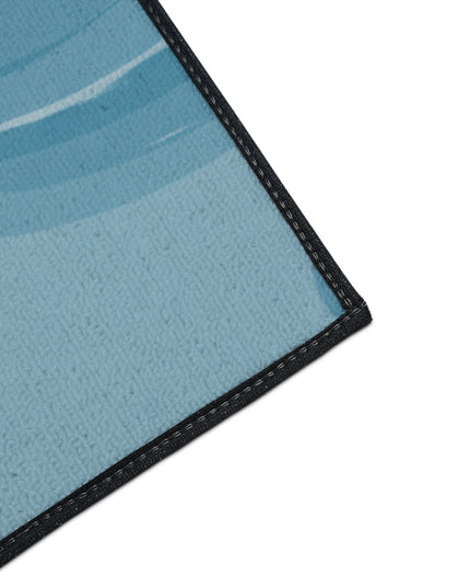 Sky Blue Wavey 36" x 60" Heavy Duty Floor Mat