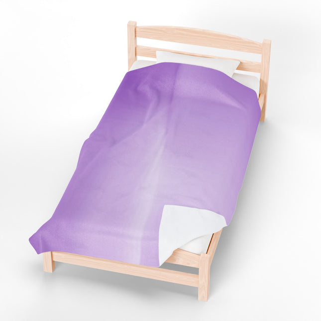 Soft Lavender Fade Velveteen Plush Blanket, 60" x 80"