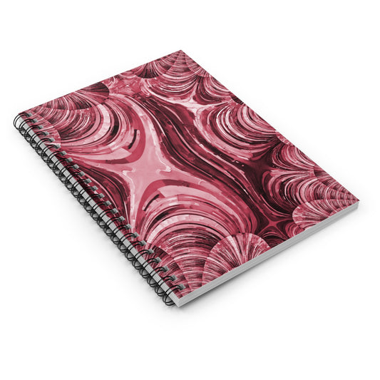 Uzi Spiral Ruby Spiral Notebook - Ruled Line, 6" x 8", 118 pages