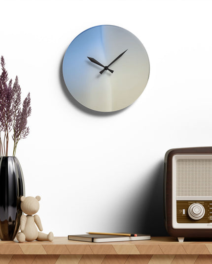 Cobalt Fade Acrylic Wall Clock, Round or Square, 10.75" x 10.75"