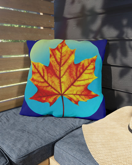 Alpha Maple Leaf 18" x 18" Outdoor Pillow
