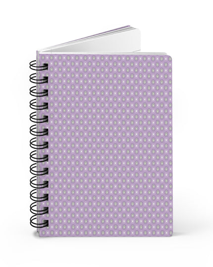 Lavender Star-crossed Bodies Spiral Bound Journal, 5" x 7" 150 pages