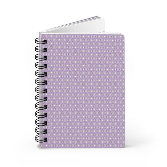 Lavender Star-crossed Bodies Spiral Bound Journal, 5" x 7" 150 pages