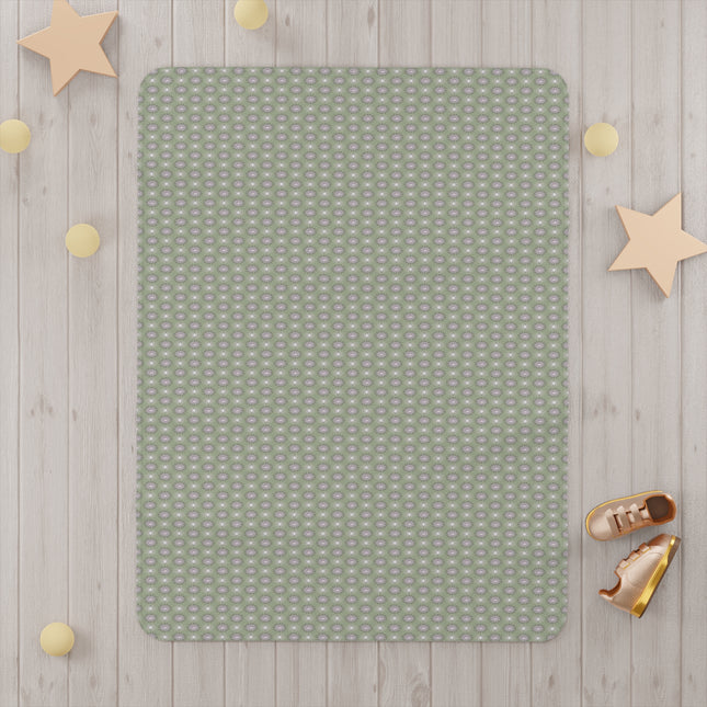 Olive Star-crossed Bodies Toddler Blanket, 30" x 40"