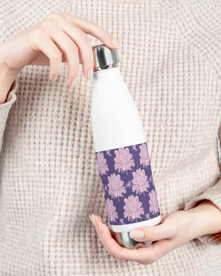 Magenta Floral Butterflies 20oz Insulated Water Bottle