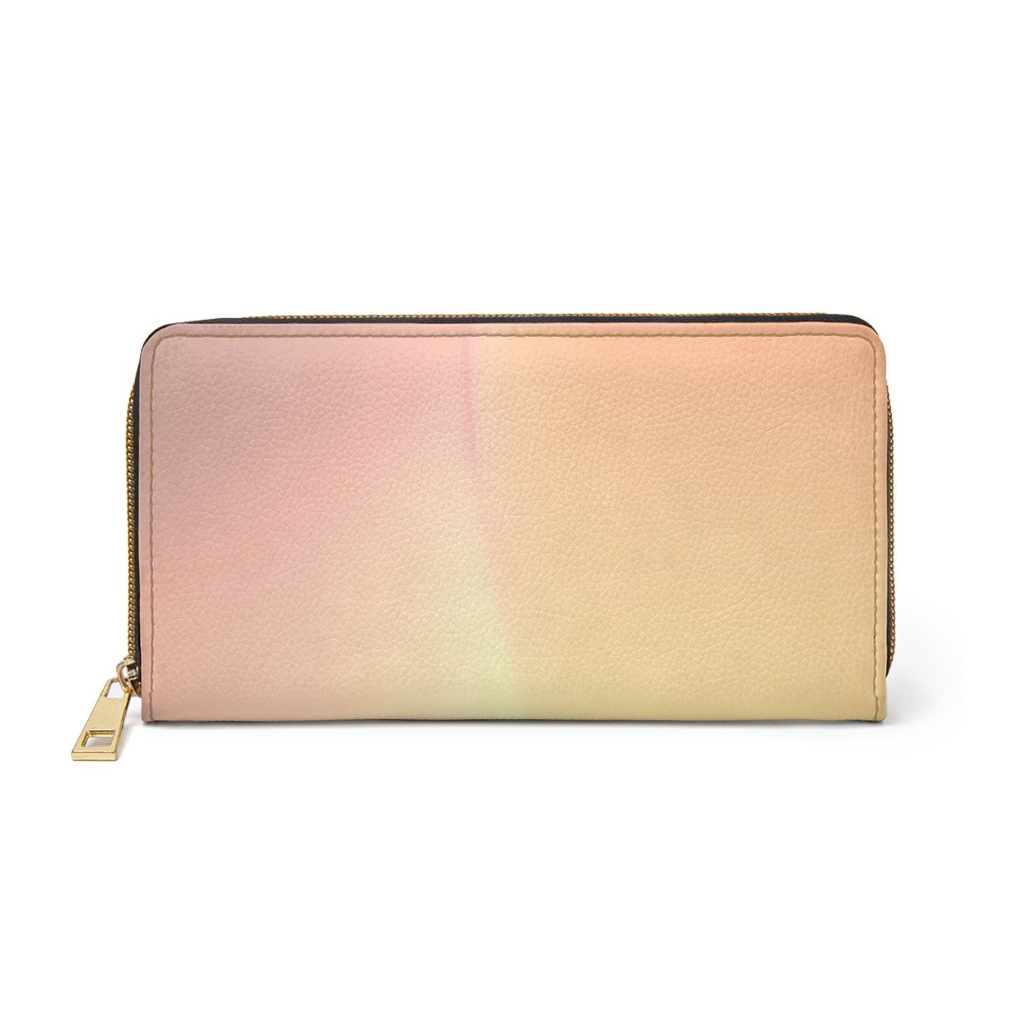 Hot Peach Fade Elegant Abstract Zipper Wallet - Stylish & Functional Accessory for Everyday Use
