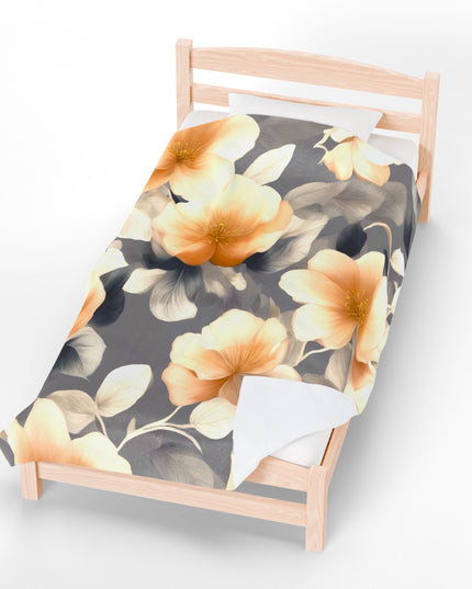 Soft Blossom Floral Bunch Velveteen Plush Blanket, 60" x 80"