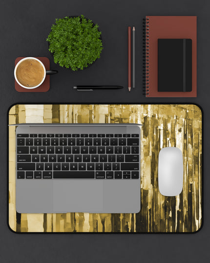Striped Light Brown 12" x 18" Desk Mat