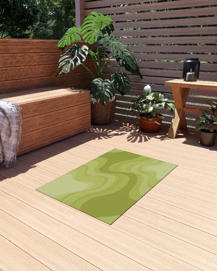 Lemon Wavey 24" x 36" Outdoor Rug