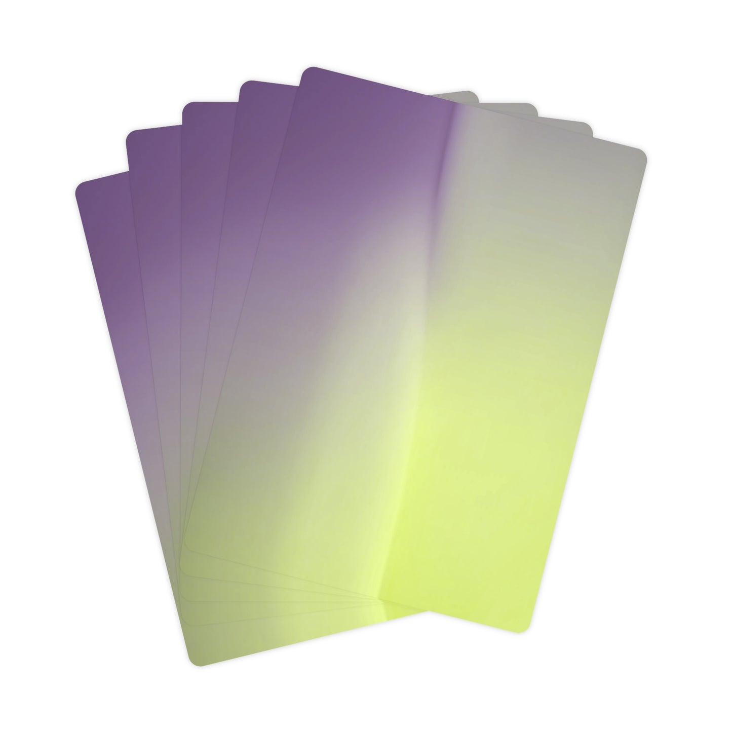 Purple Golden Fade Poker Cards