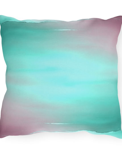 Green Sea Lavender Fog 16" x 16" Outdoor Pillow