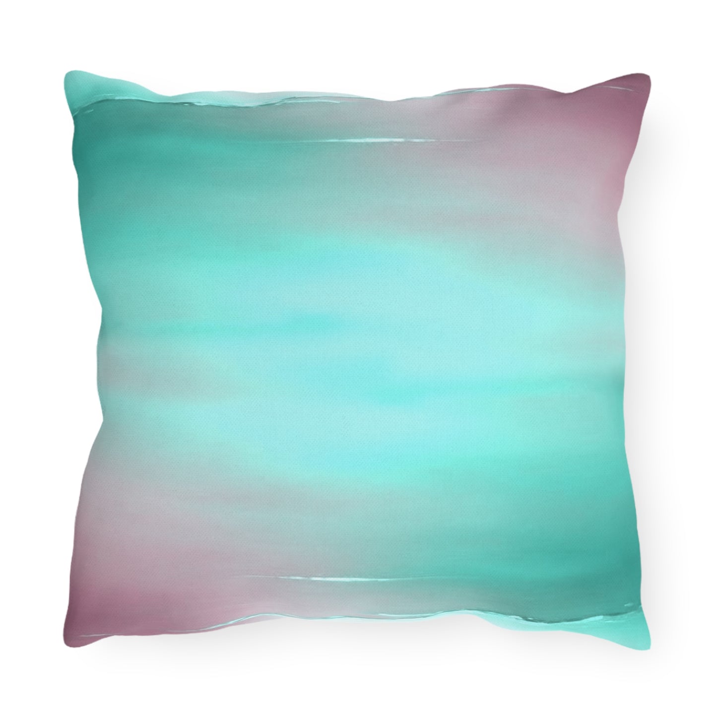 Green Sea Lavender Fog 16" x 16" Outdoor Pillow