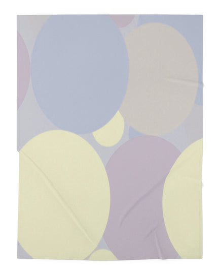 Pastel Soft Blue and Soft White Patches Baby Swaddle 30″×40″ Blanket