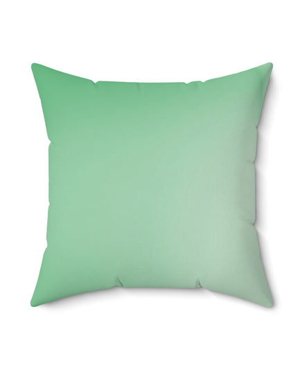 Mint Fade 18" x 18" Faux Suede Square Pillow