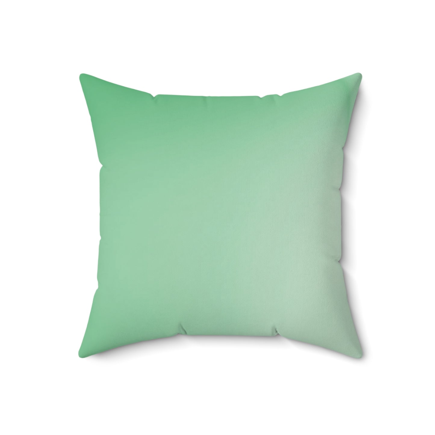 Mint Fade 18" x 18" Faux Suede Square Pillow