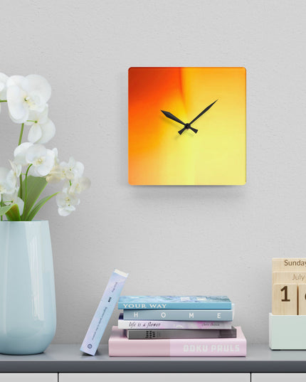 Phoenix Fade Acrylic Wall Clock, Round or Square, 10.75" x 10.75"