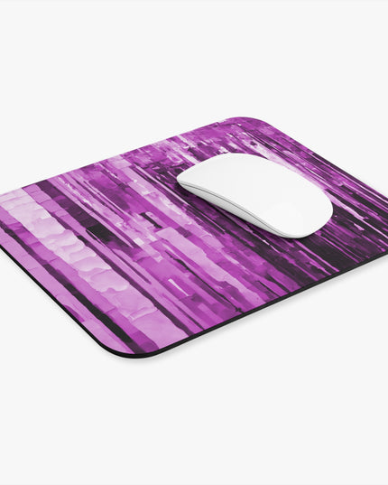 Striped Powder Lavender Mouse Pad, 9" x 8" Rectangle