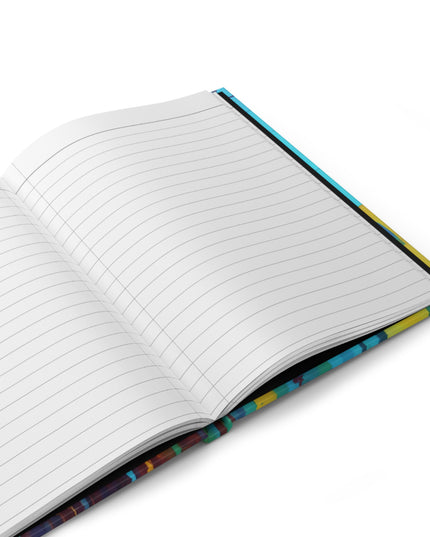 Striped Alpha 5.75" x 8" Hardcover Journal Matte with 150 lined pages