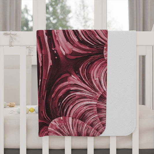 Uzi Spiral Ruby Toddler Blanket, 30" x 40"