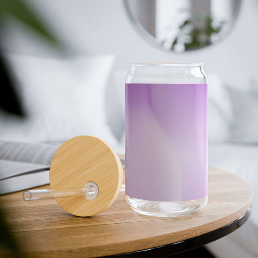 Soft Lavender Fade Sipper Glass, 16oz
