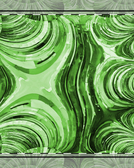 Uzi Spiral Mint Pastel 10" x 10" Cotton Twill Napkin