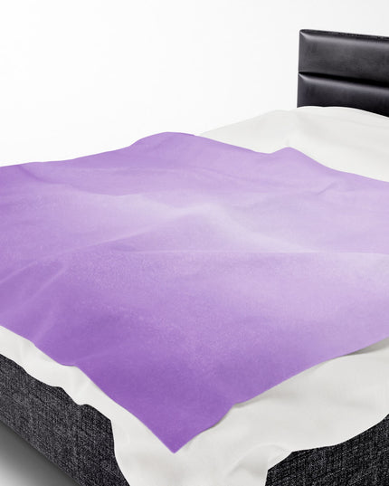 Soft Lavender Fade Velveteen Plush Blanket, 60" x 80"