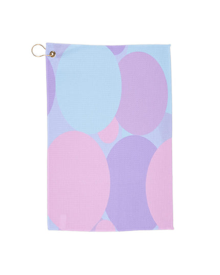 Pastel Purple and Mauve Patches 16" x 24" Golf Towel