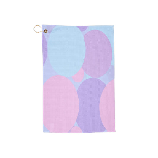 Pastel Purple and Mauve Patches 16" x 24" Golf Towel