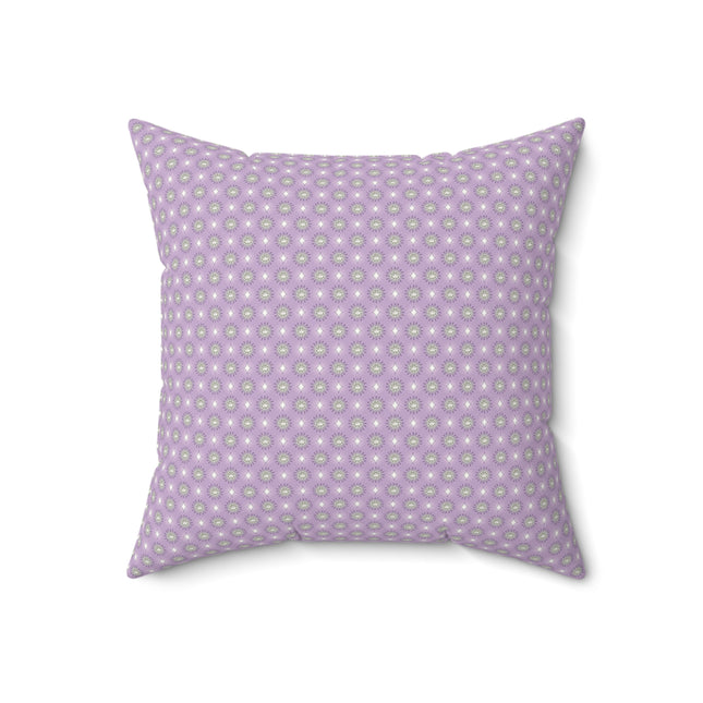Lavender Star-crossed Bodies Faux Suede Square Pillow, 18" x 18"