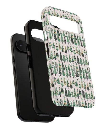 Mini Vintage Green Trees Google Pixel 9 Tough Cases