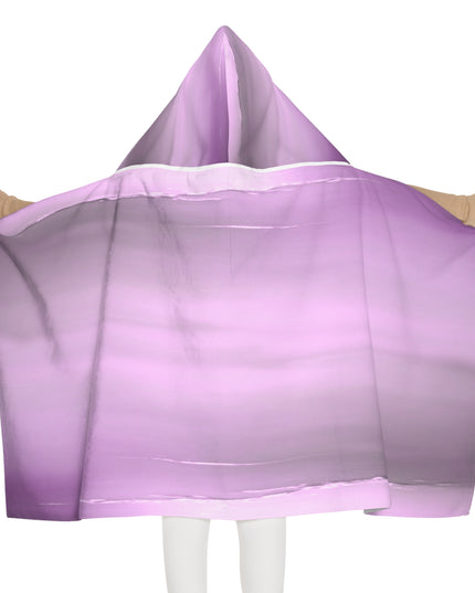Dark Pink Sea Amethyst Fog Youth Hooded Towel, 24" x 48"