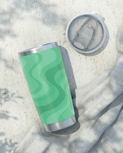 Mint Green Wavey Vagabond 20oz Tumbler