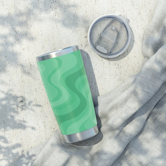 Mint Green Wavey Vagabond 20oz Tumbler
