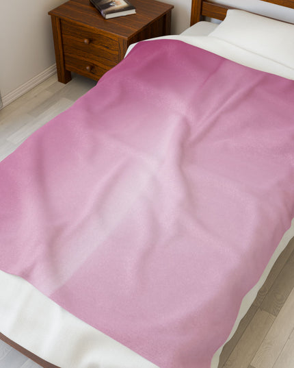 Pink Blush Fade Velveteen Plush Blanket, 50" x 60"