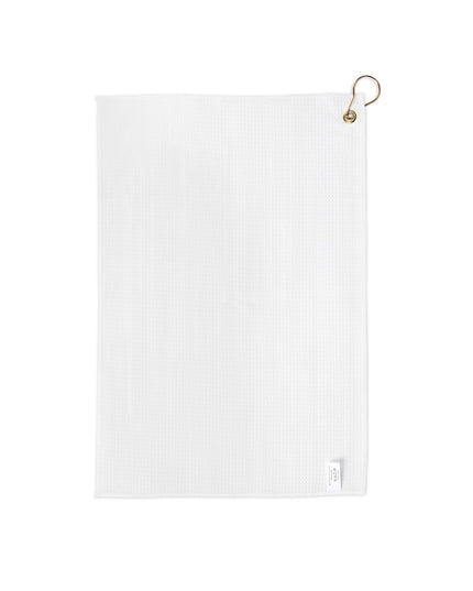 Striped Light Brown 16" x 24" Golf Towel