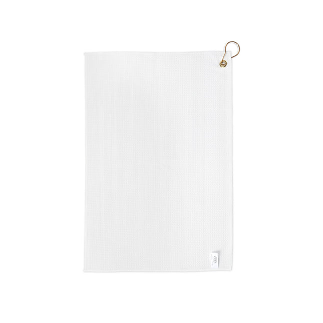Striped Light Brown 16" x 24" Golf Towel