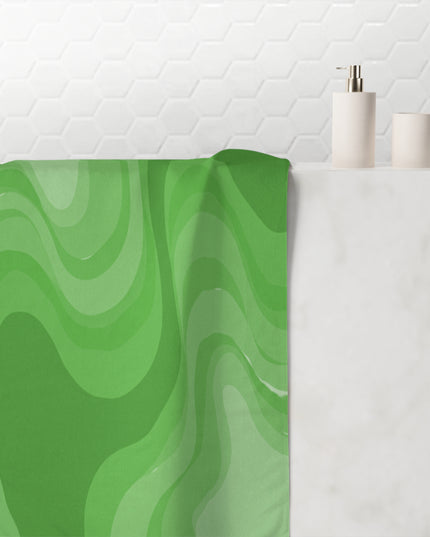 Greenie Meanie Wavey 30" x 60" Mink-Cotton Towel (50% polyester, 50% cotton)