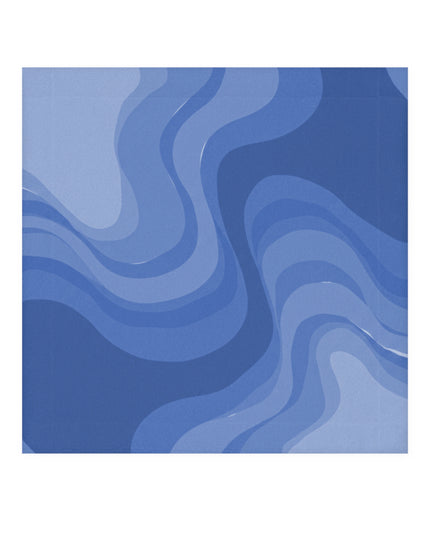 Deep Blue Wavey 13" x 13" Face Towel
