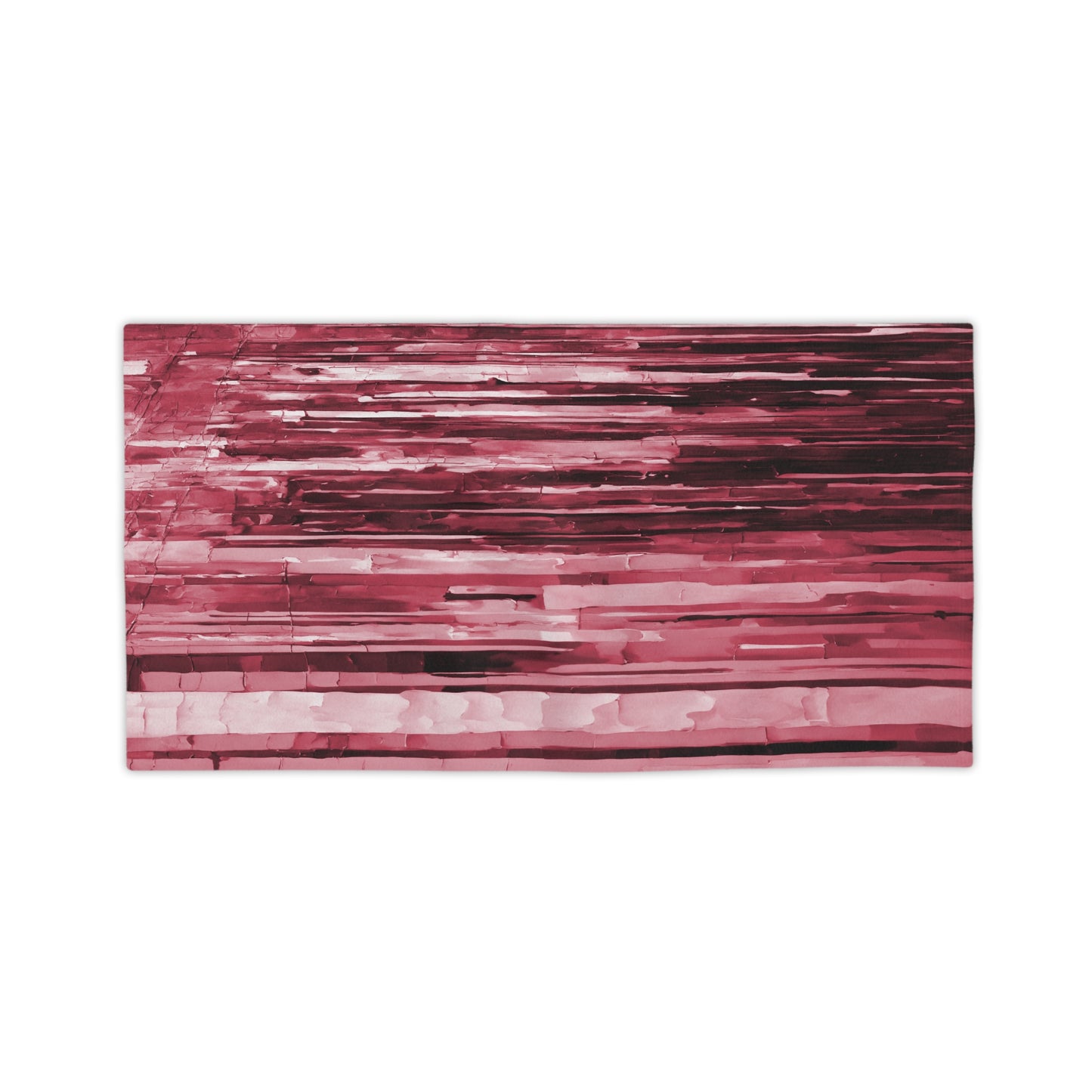 Striped Ruby Beach Towel, 24" x 44"